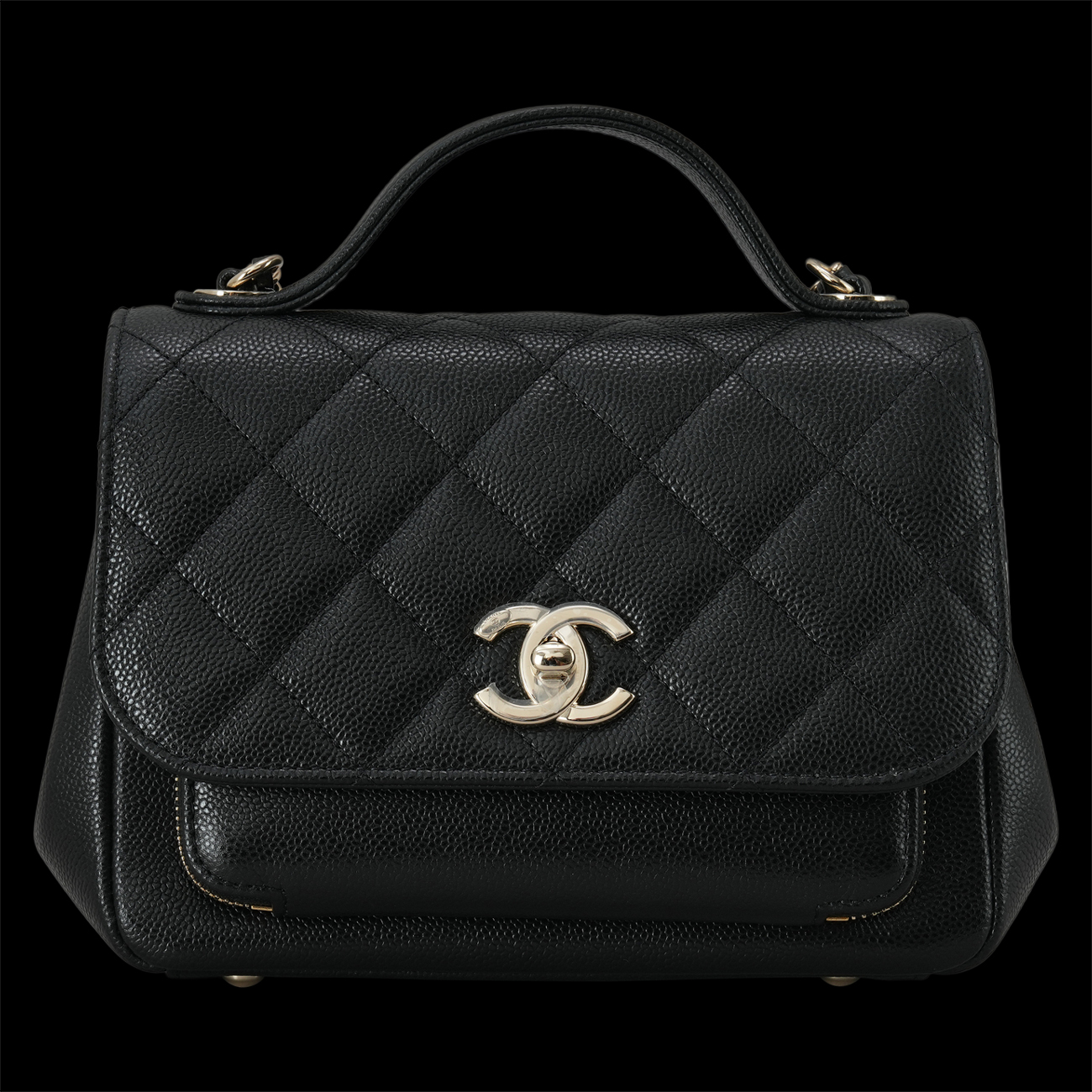 CHANEL(USED)샤넬 A93749 캐비어 비즈니스 어피니티 스몰 블랙
