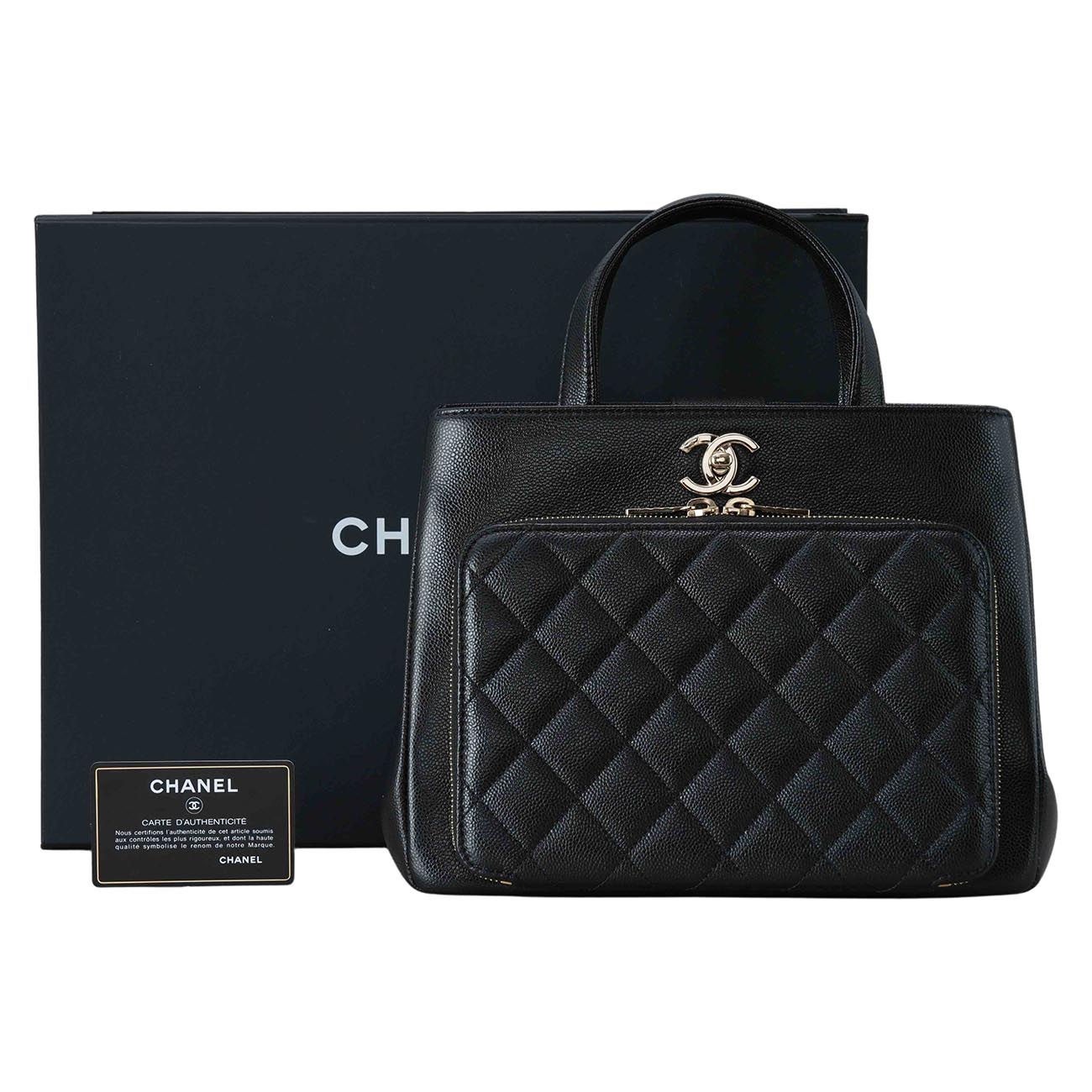 CHANEL(USED)샤넬 캐비어 비즈니스 어니피니티 토트백