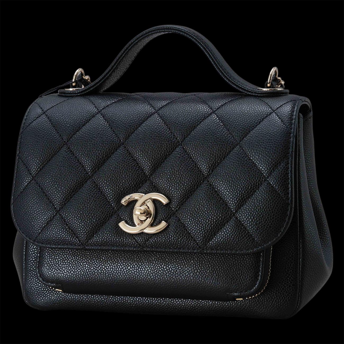 CHANEL(USED)샤넬 A93749 캐비어 비즈니스 어피니티 스몰
