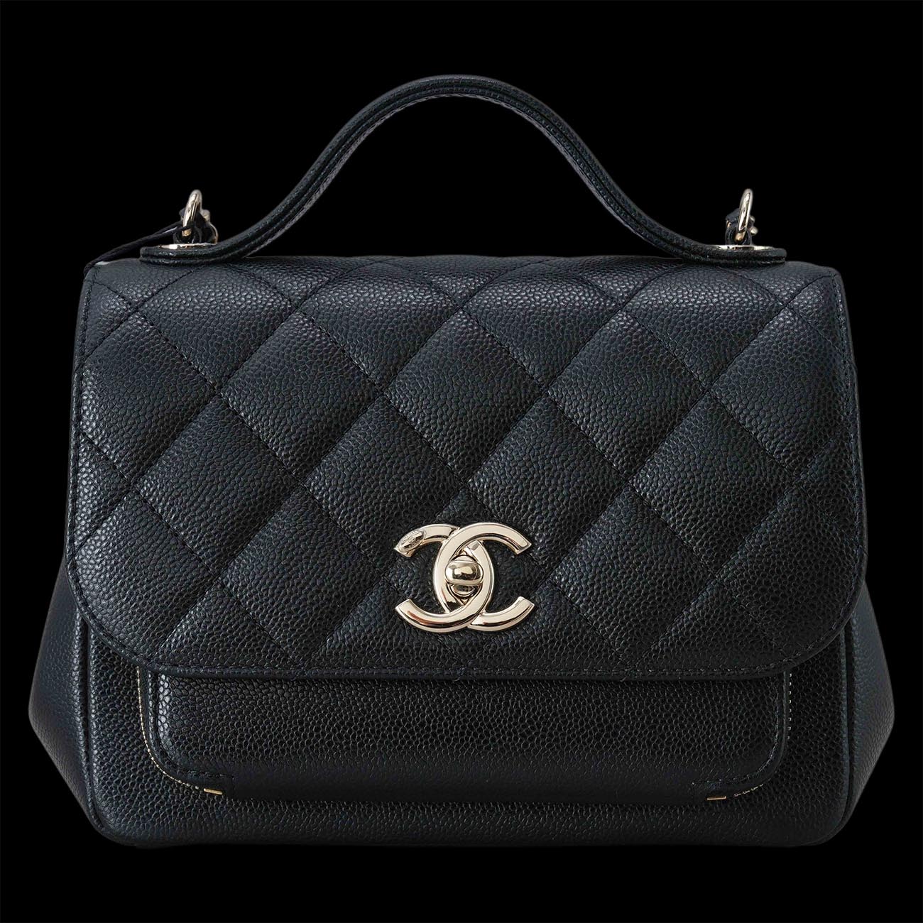 CHANEL(USED)샤넬 A93749 캐비어 비즈니스 어피니티 스몰