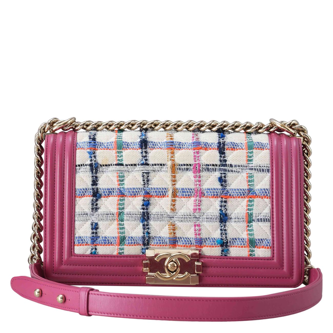 CHANEL(USED)샤넬 보이샤넬 트위드 미듐