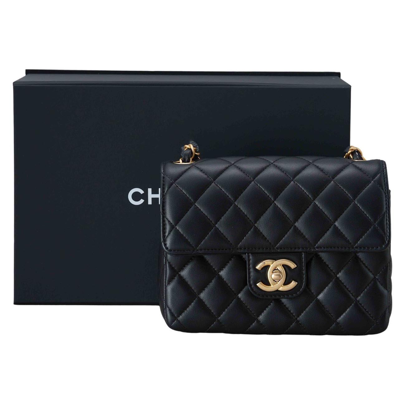 CHANEL(USED)샤넬 AS3737 램스킨 미니 플랩백