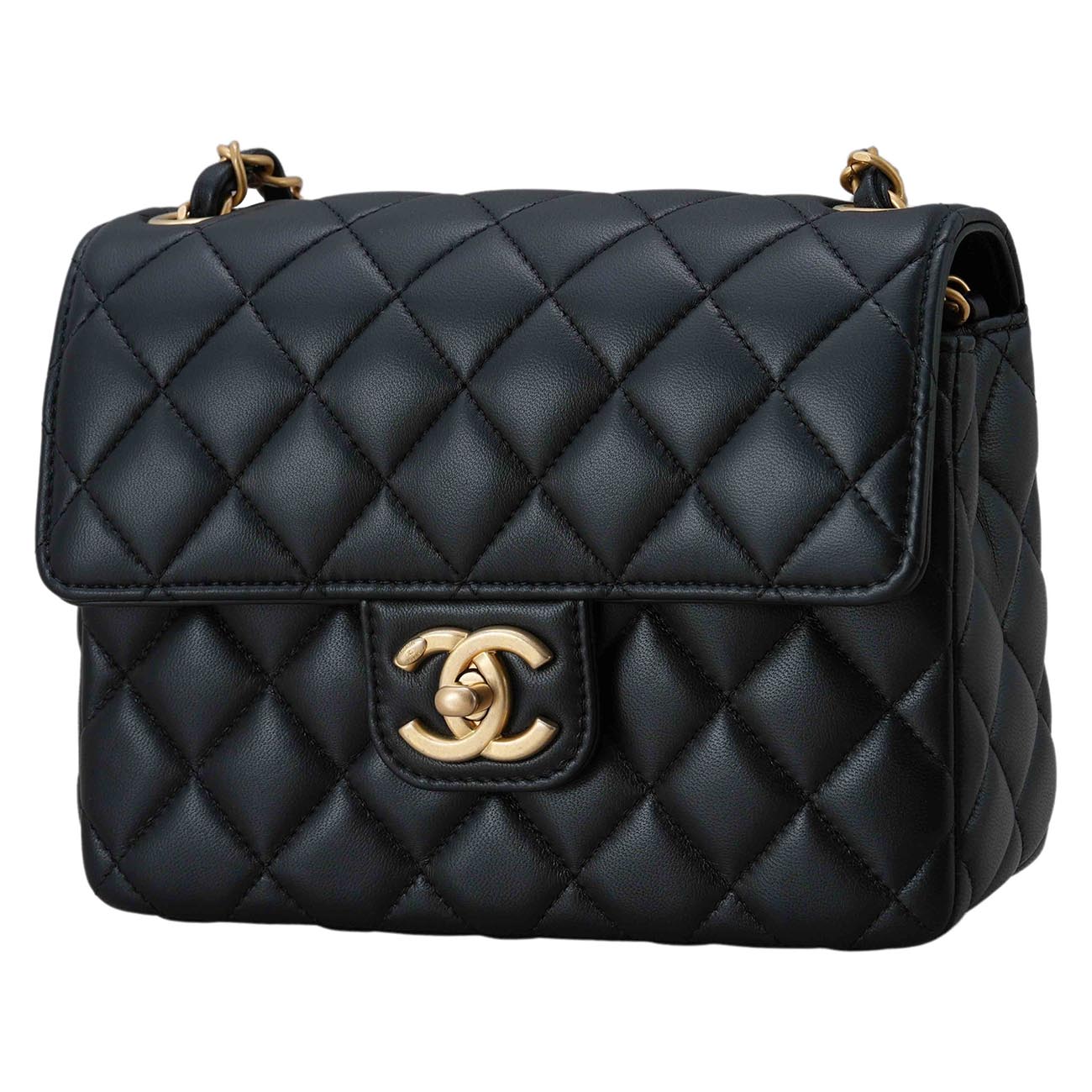CHANEL(USED)샤넬 AS3737 램스킨 미니 플랩백