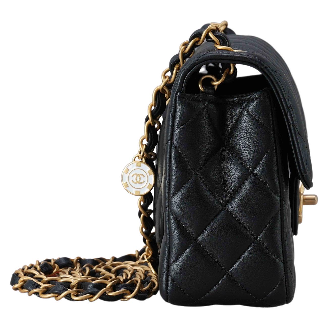 CHANEL(USED)샤넬 AS3737 램스킨 미니 플랩백