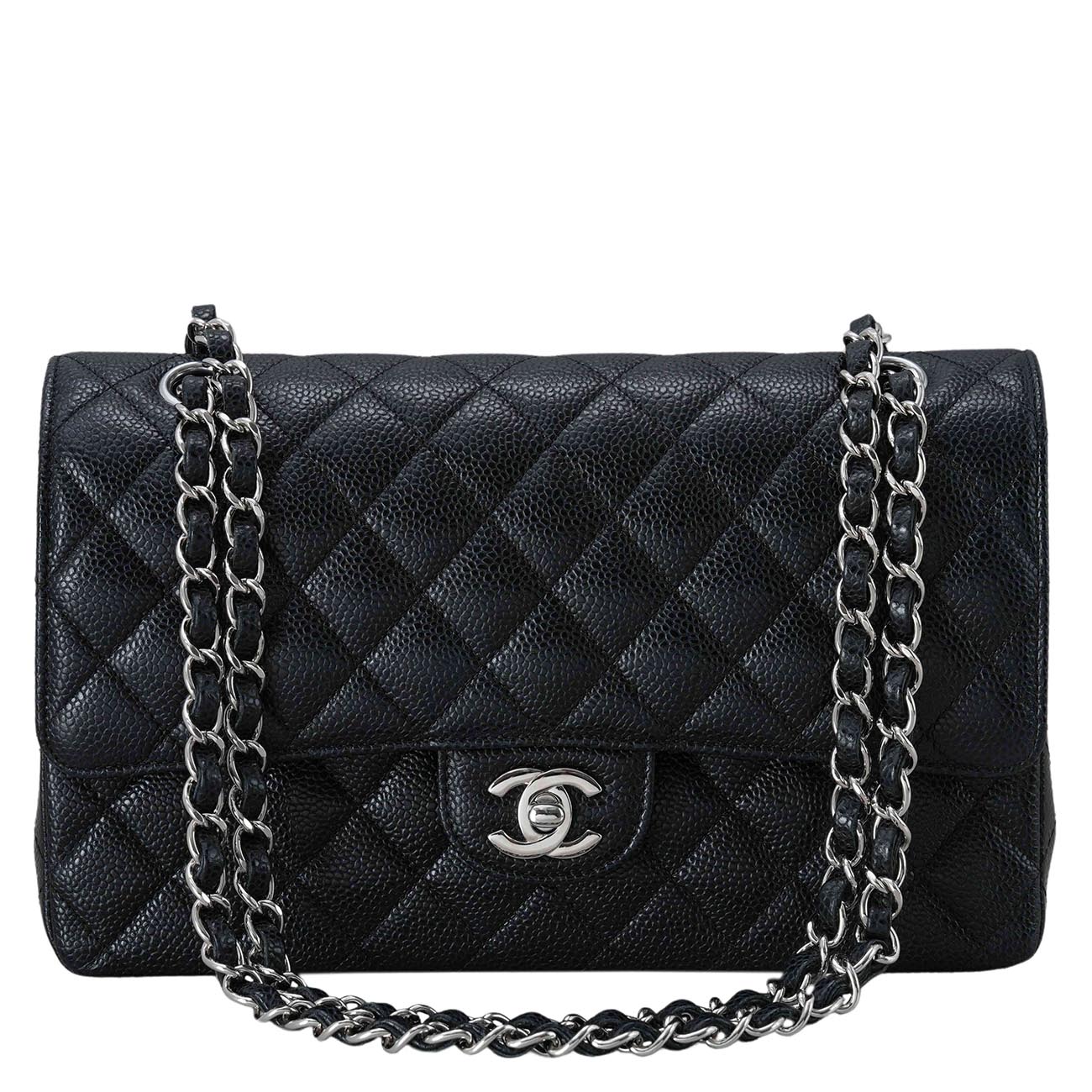 CHANEL(USED)샤넬 클래식 캐비어 미듐