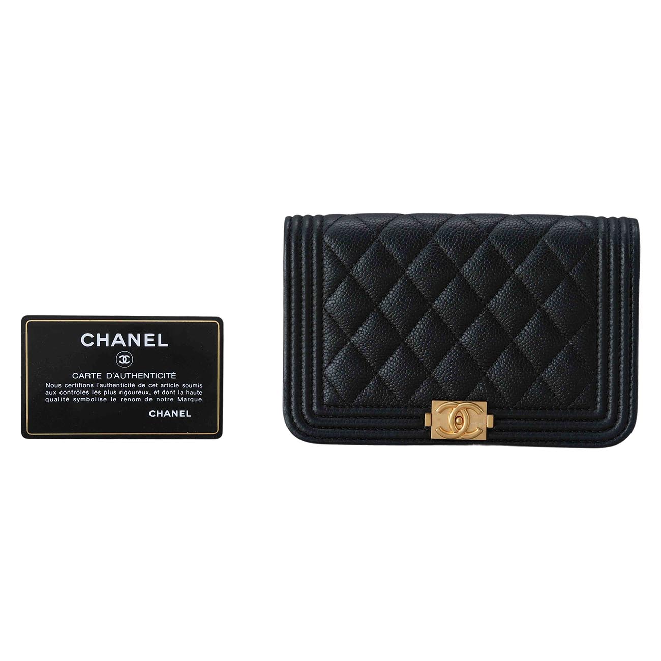 CHANEL(USED)샤넬 캐비어 보이샤넬 미니 WOC