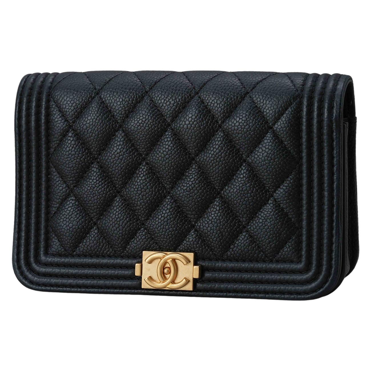 CHANEL(USED)샤넬 캐비어 보이샤넬 미니 WOC
