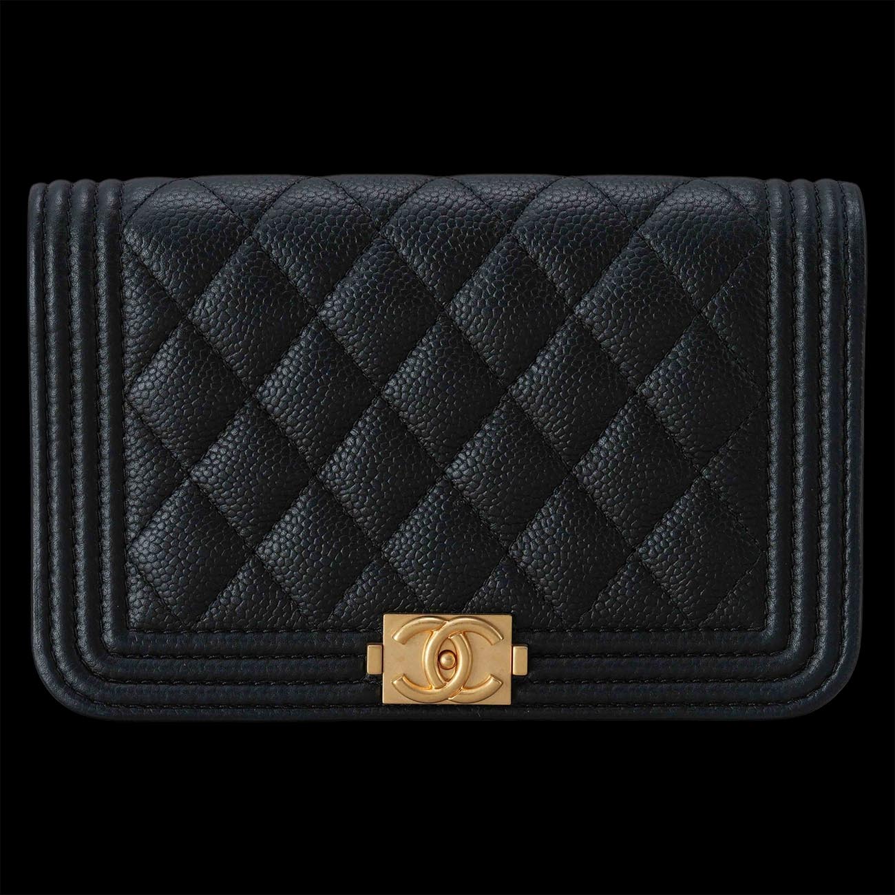 CHANEL(USED)샤넬 캐비어 보이샤넬 미니 WOC