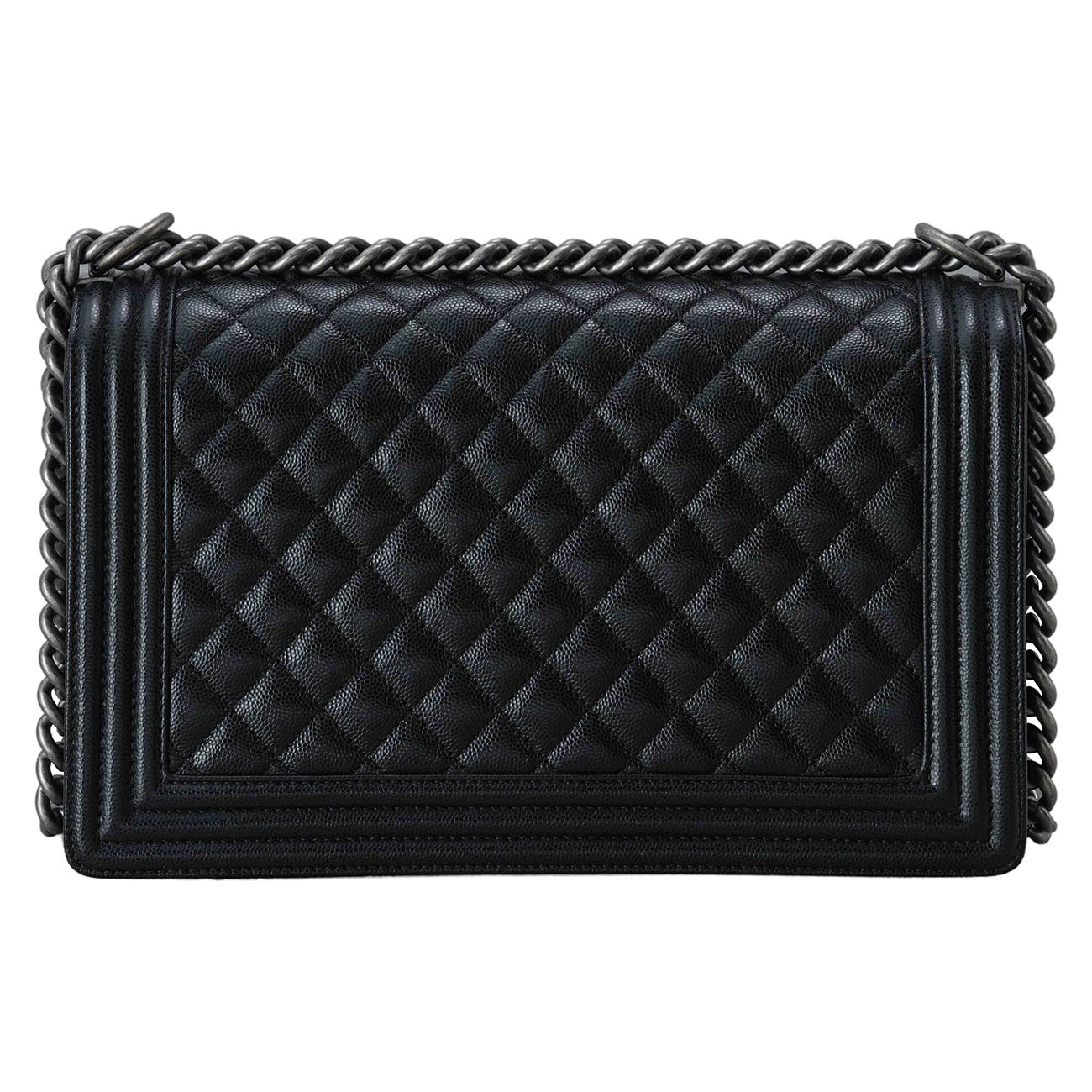 CHANEL(USED)샤넬 캐비어 보이샤넬 라지 플랩백
