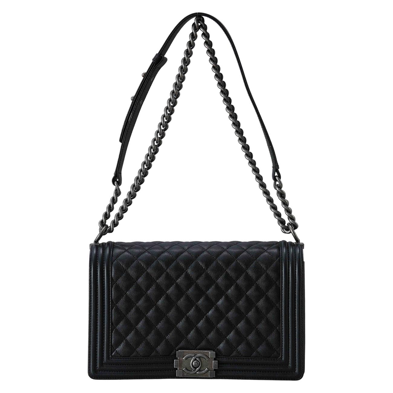 CHANEL(USED)샤넬 캐비어 보이샤넬 라지 플랩백