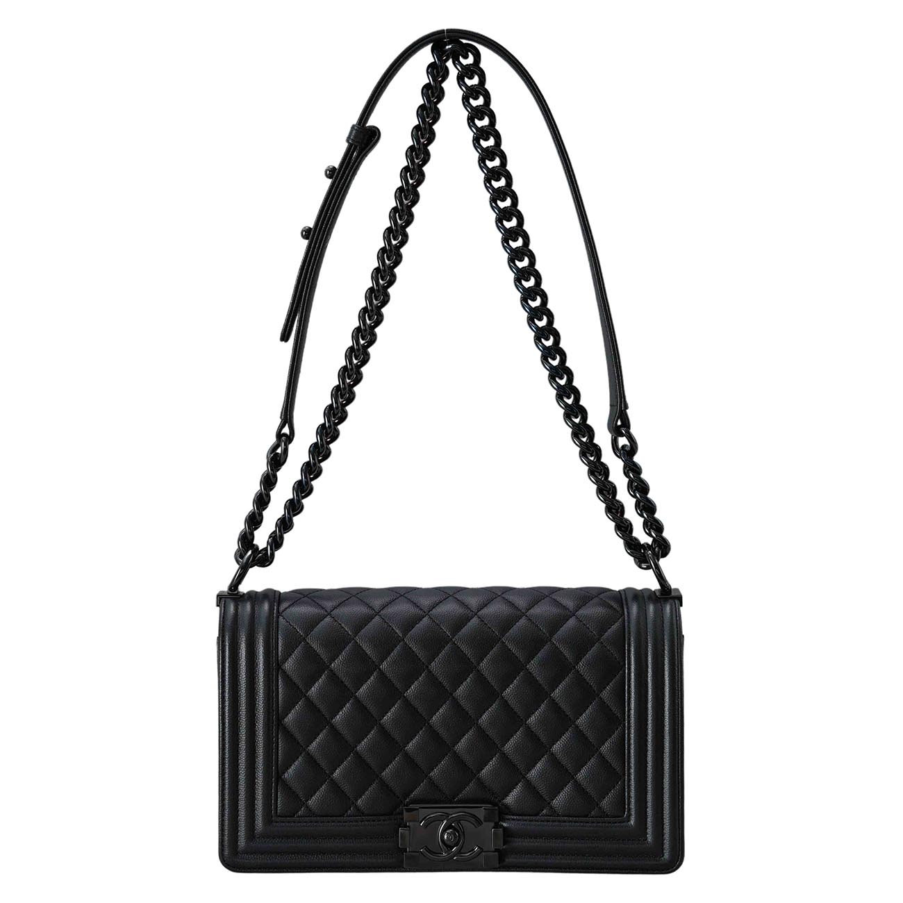 CHANEL(USED)샤넬 캐비어 보이샤넬 미듐 플랩백