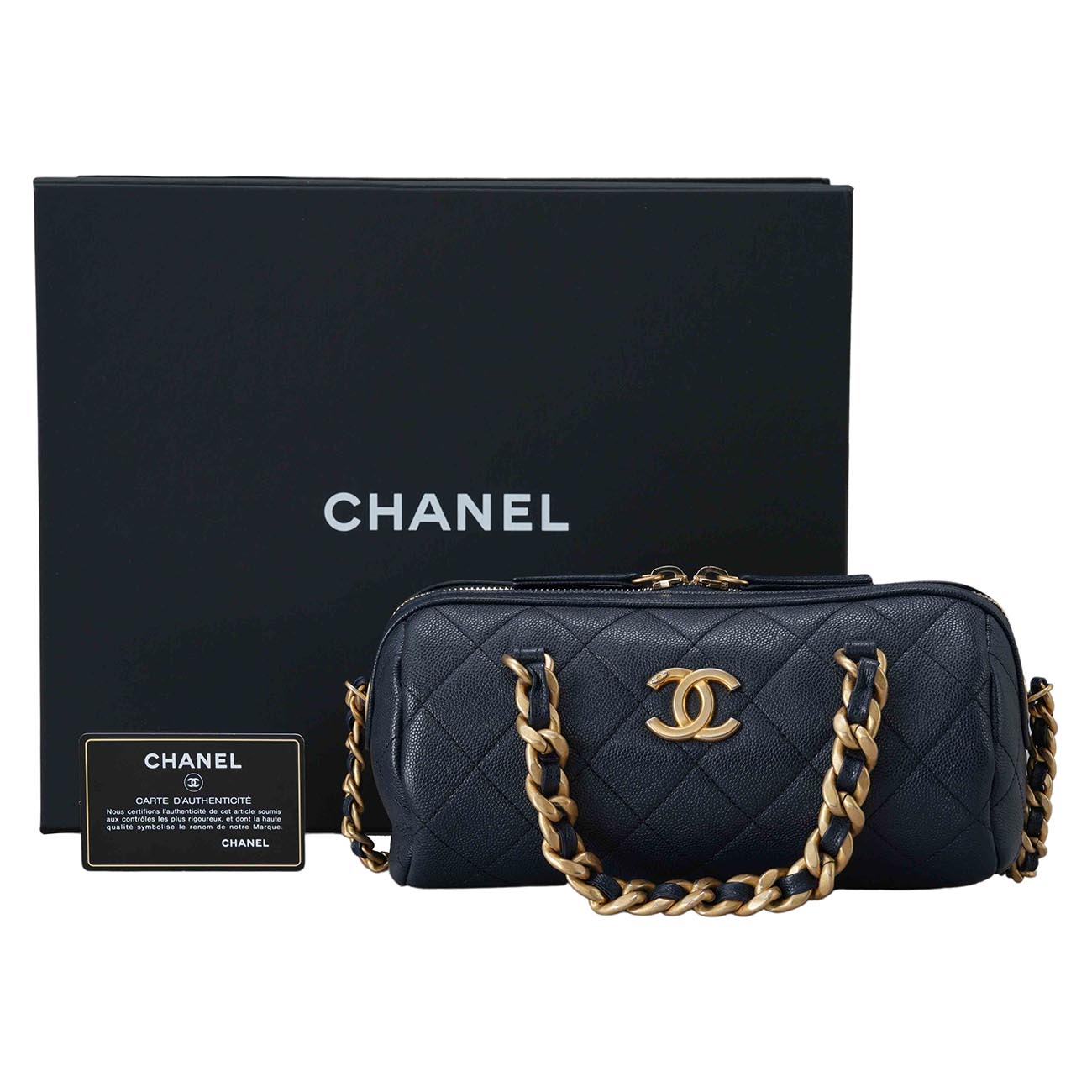 CHANEL(USED)샤넬 AS1899 캐비어 볼링백 스몰