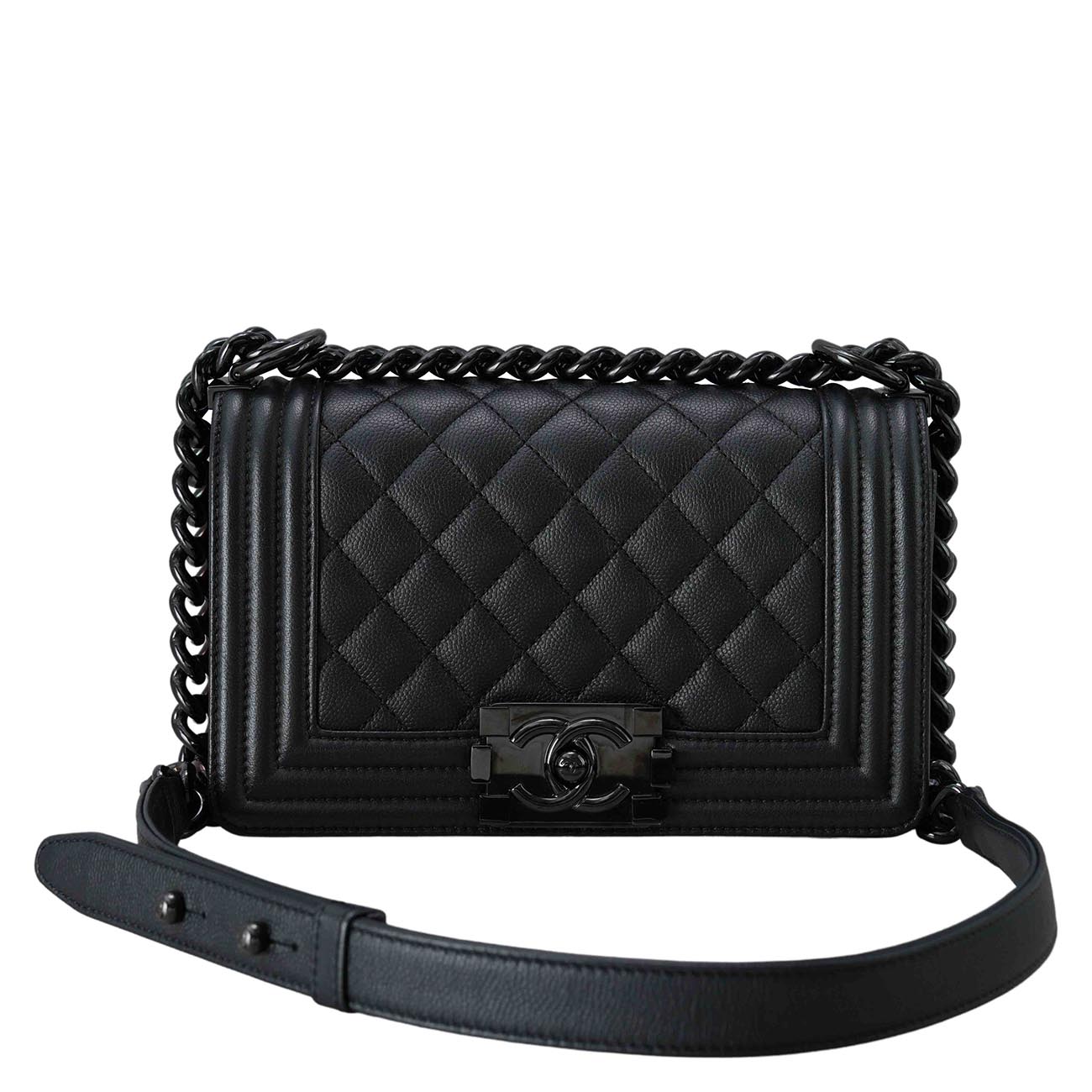 CHANEL(USED)샤넬 캐비어 보이샤넬 스몰 플랩백