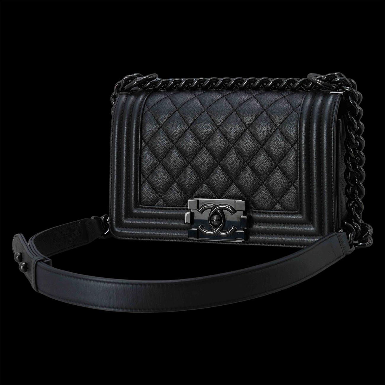 CHANEL(USED)샤넬 캐비어 보이샤넬 스몰 플랩백