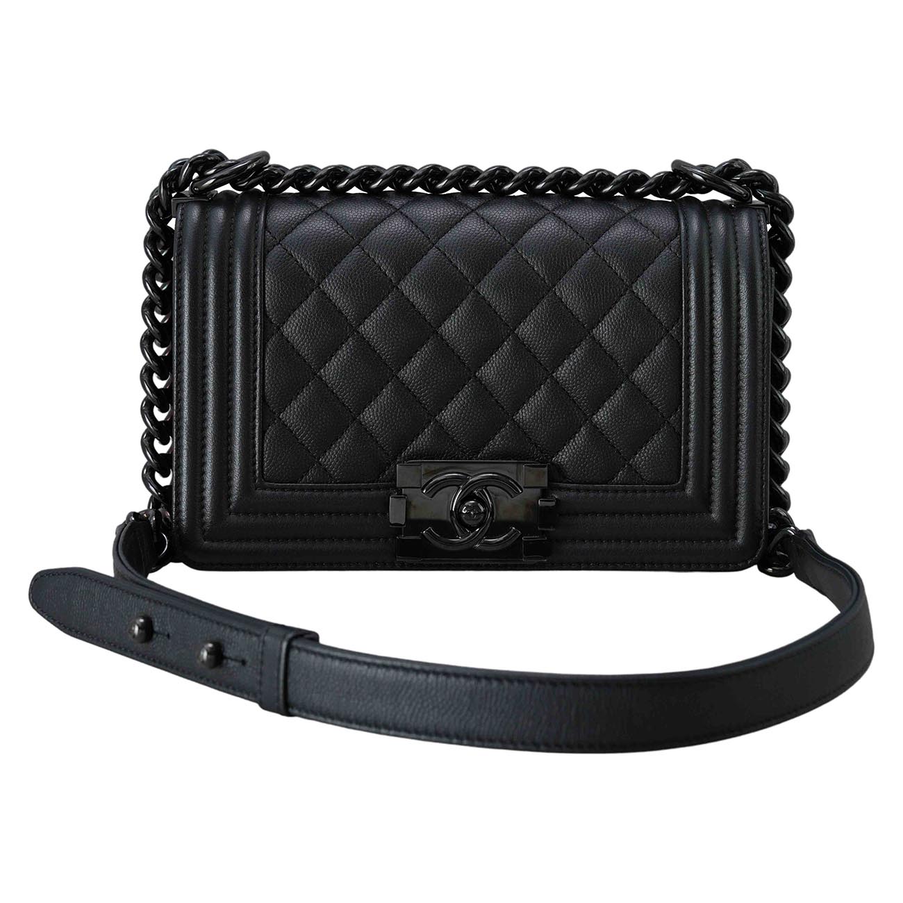 CHANEL(USED)샤넬 캐비어 보이샤넬 스몰 플랩백