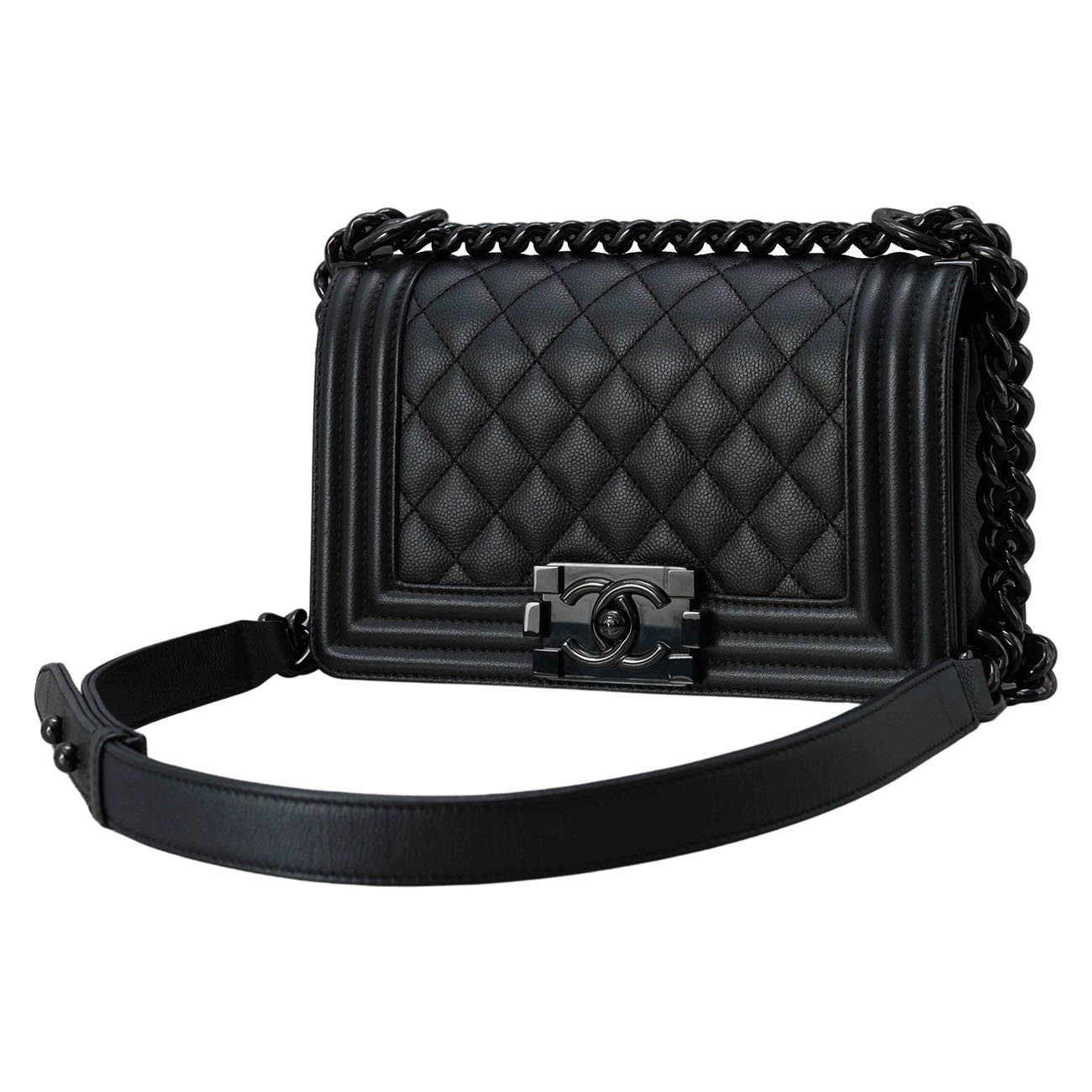 CHANEL(USED)샤넬 캐비어 보이샤넬 스몰 플랩백