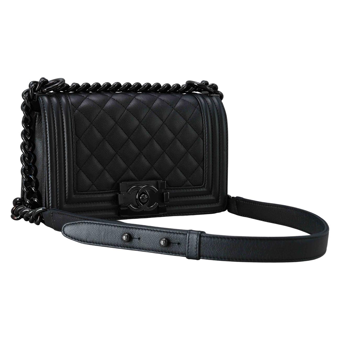 CHANEL(USED)샤넬 캐비어 보이샤넬 스몰 플랩백
