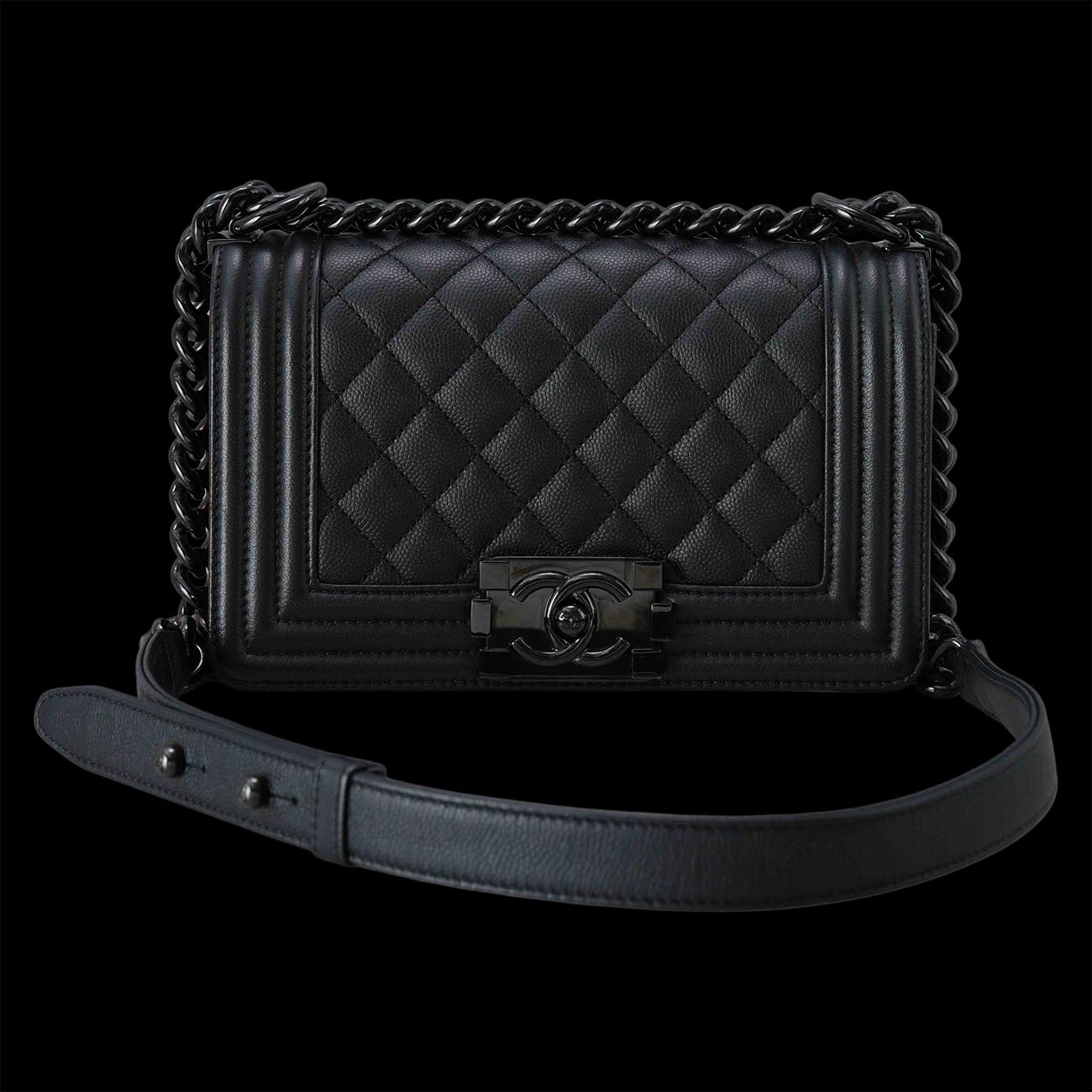 CHANEL(USED)샤넬 캐비어 보이샤넬 스몰 플랩백