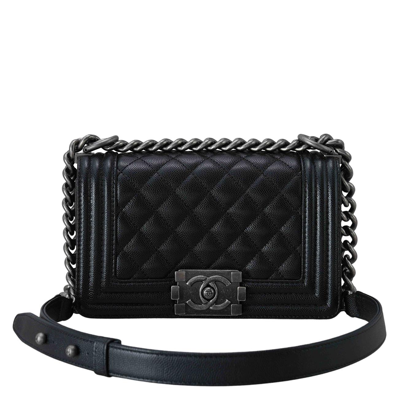 CHANEL(USED)샤넬 캐비어 보이샤넬 스몰 플랩백