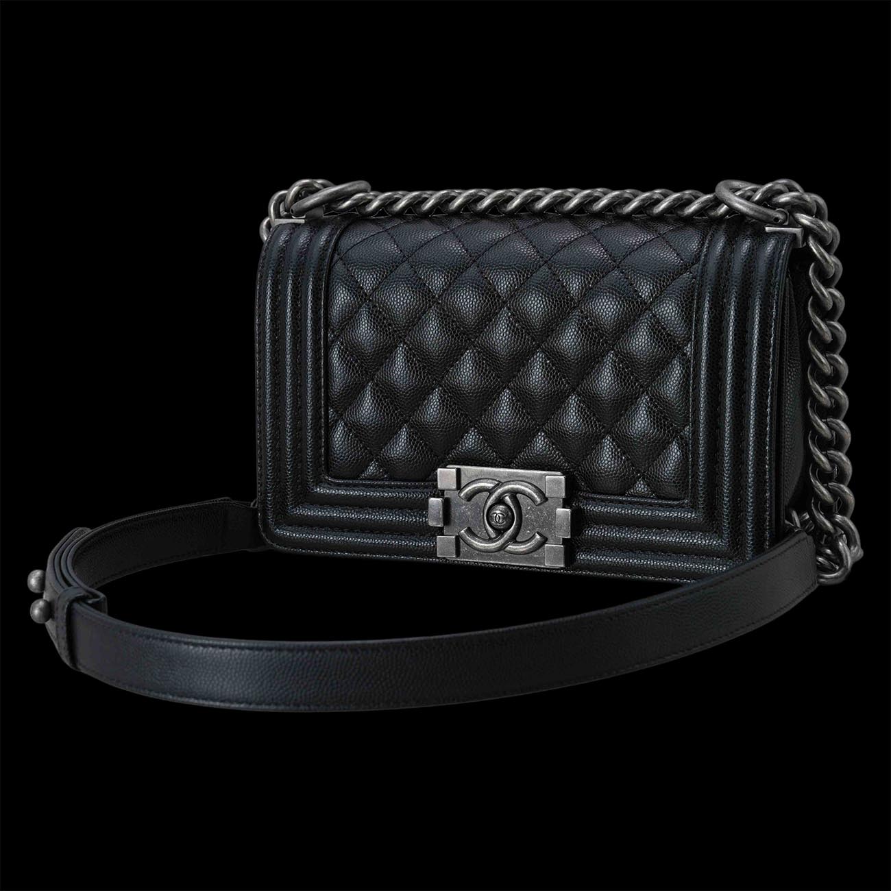 CHANEL(USED)샤넬 캐비어 보이샤넬 스몰 플랩백