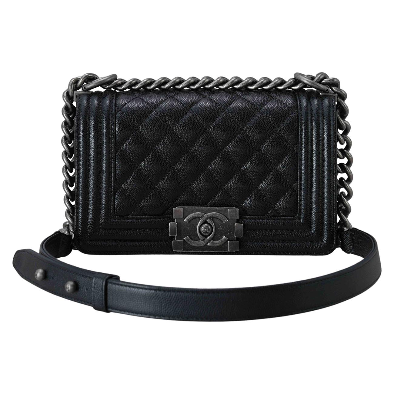 CHANEL(USED)샤넬 캐비어 보이샤넬 스몰 플랩백