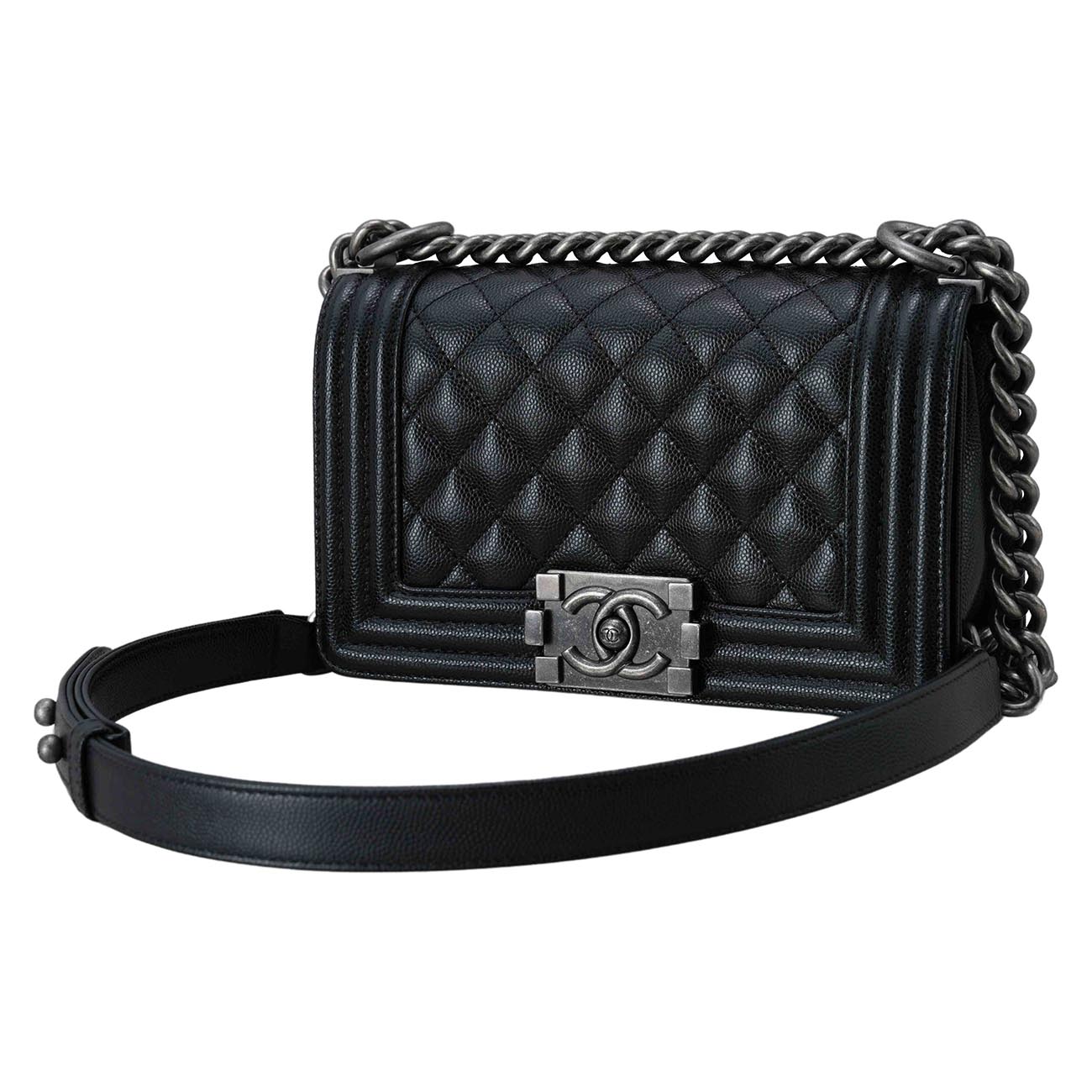 CHANEL(USED)샤넬 캐비어 보이샤넬 스몰 플랩백