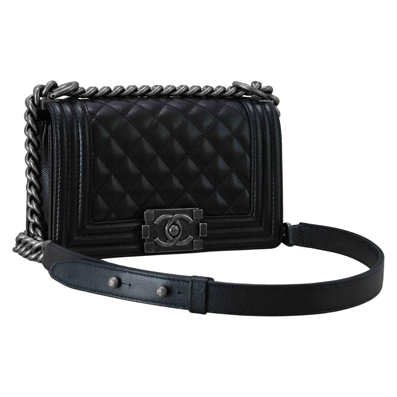 CHANEL(USED)샤넬 캐비어 보이샤넬 스몰 플랩백
