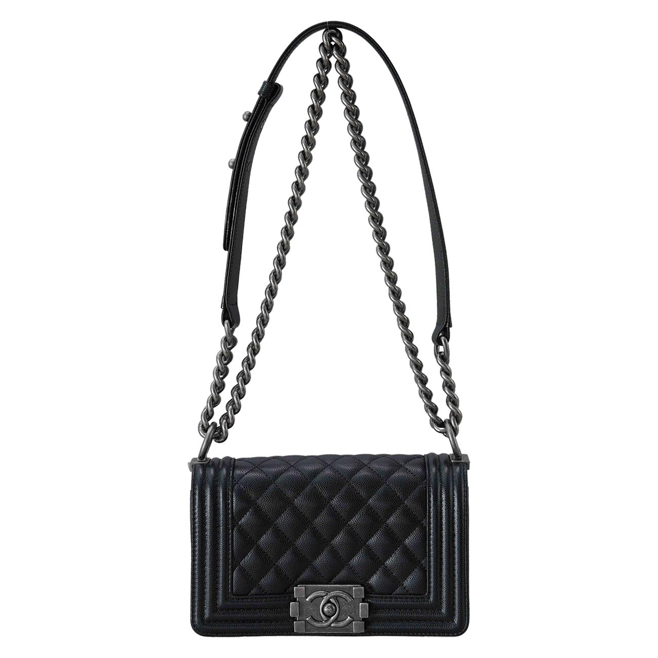 CHANEL(USED)샤넬 캐비어 보이샤넬 스몰 플랩백