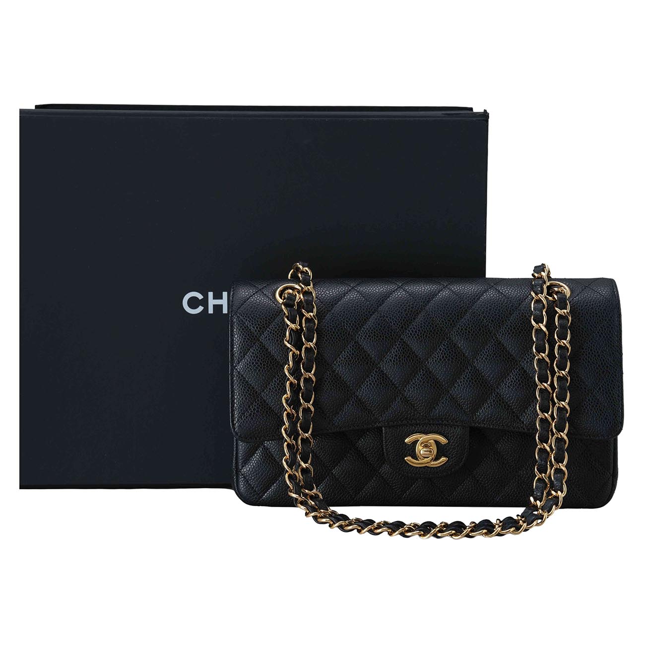 CHANEL(USED)샤넬 캐비어 클래식 미듐 플랩백