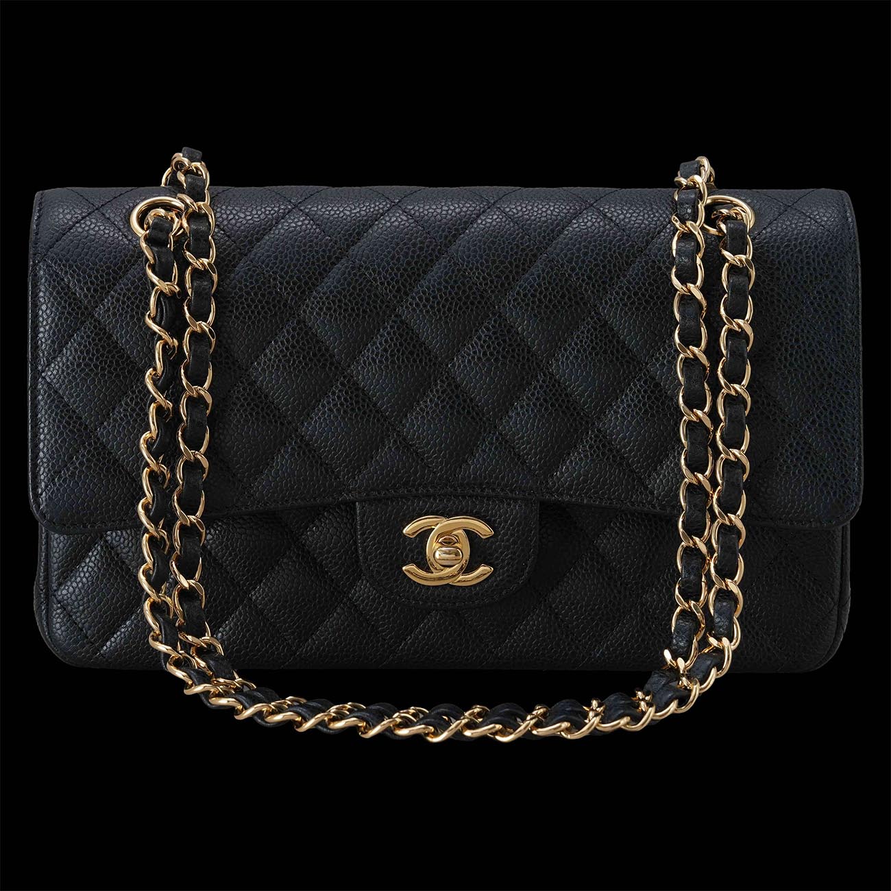 CHANEL(USED)샤넬 캐비어 클래식 미듐 플랩백