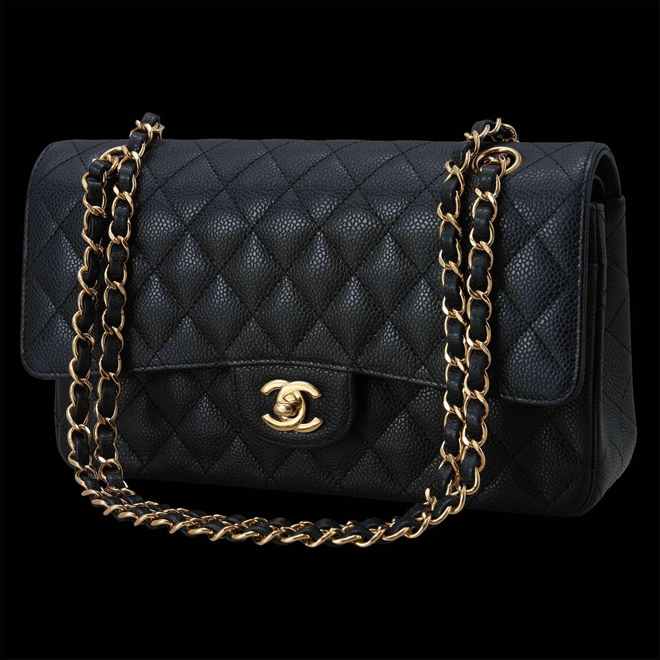 CHANEL(USED)샤넬 캐비어 클래식 미듐 플랩백