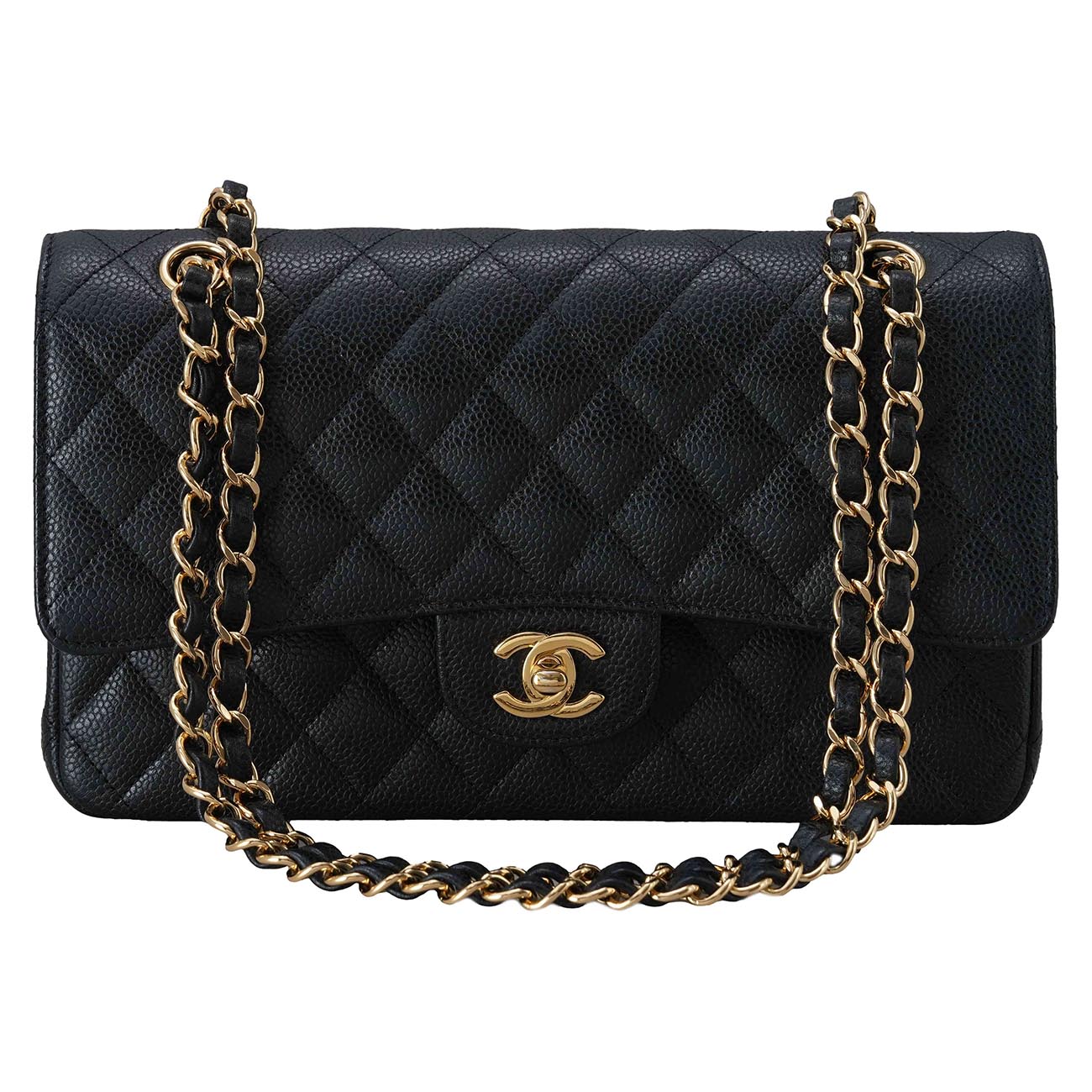 CHANEL(USED)샤넬 캐비어 클래식 미듐 플랩백