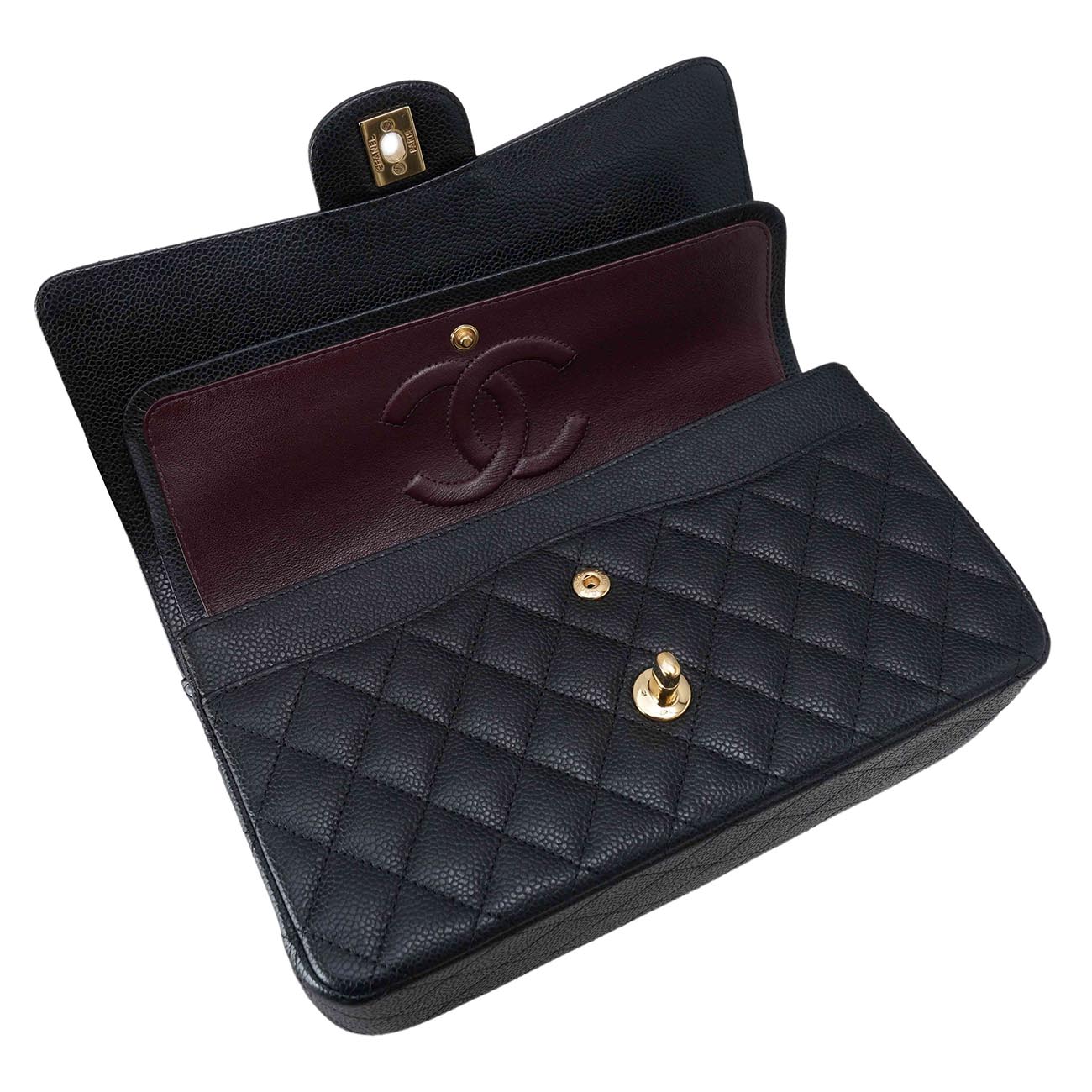 CHANEL(USED)샤넬 캐비어 클래식 미듐 플랩백