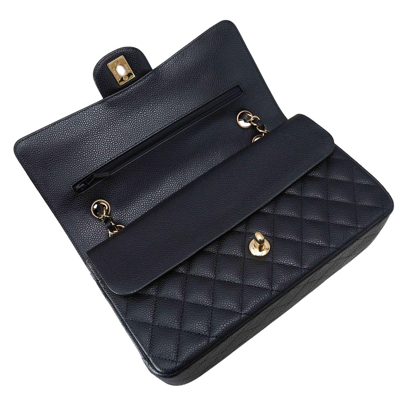 CHANEL(USED)샤넬 캐비어 클래식 미듐 플랩백