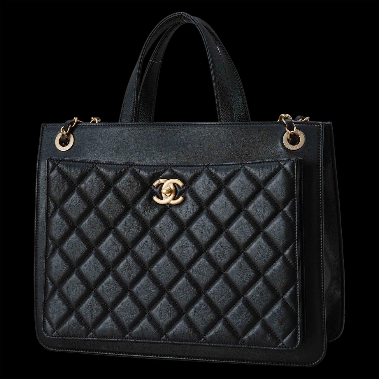 CHANEL(USED)샤넬 시즌 체인 토트겸 숄더백