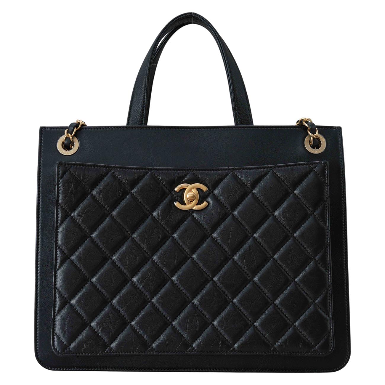 CHANEL(USED)샤넬 시즌 체인 토트겸 숄더백
