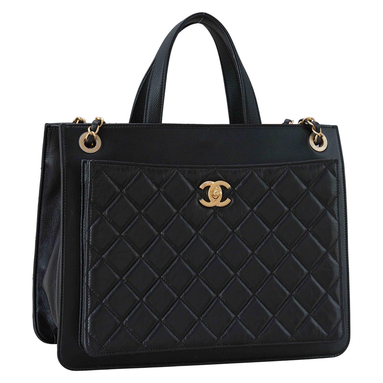 CHANEL(USED)샤넬 시즌 체인 토트겸 숄더백