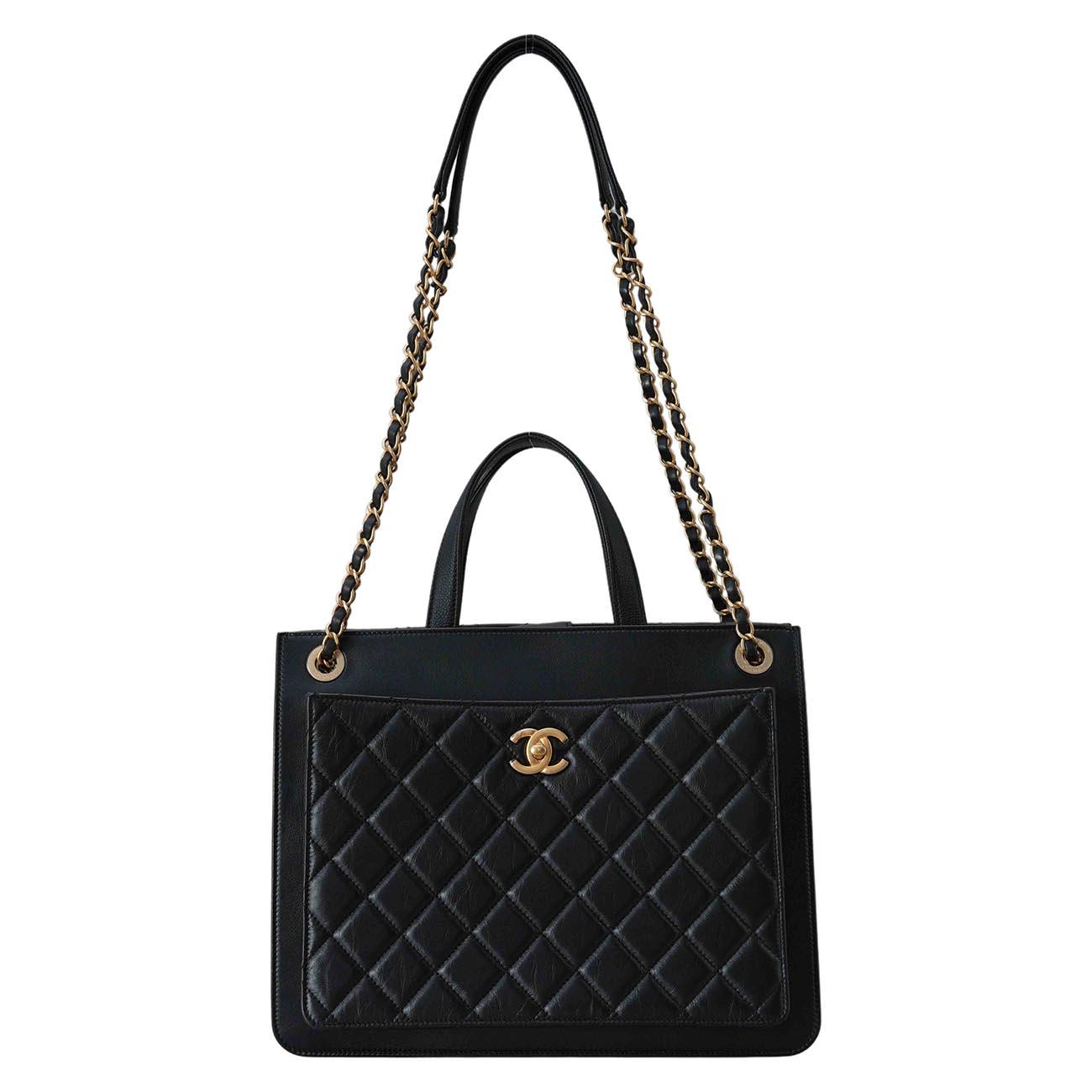 CHANEL(USED)샤넬 시즌 체인 토트겸 숄더백