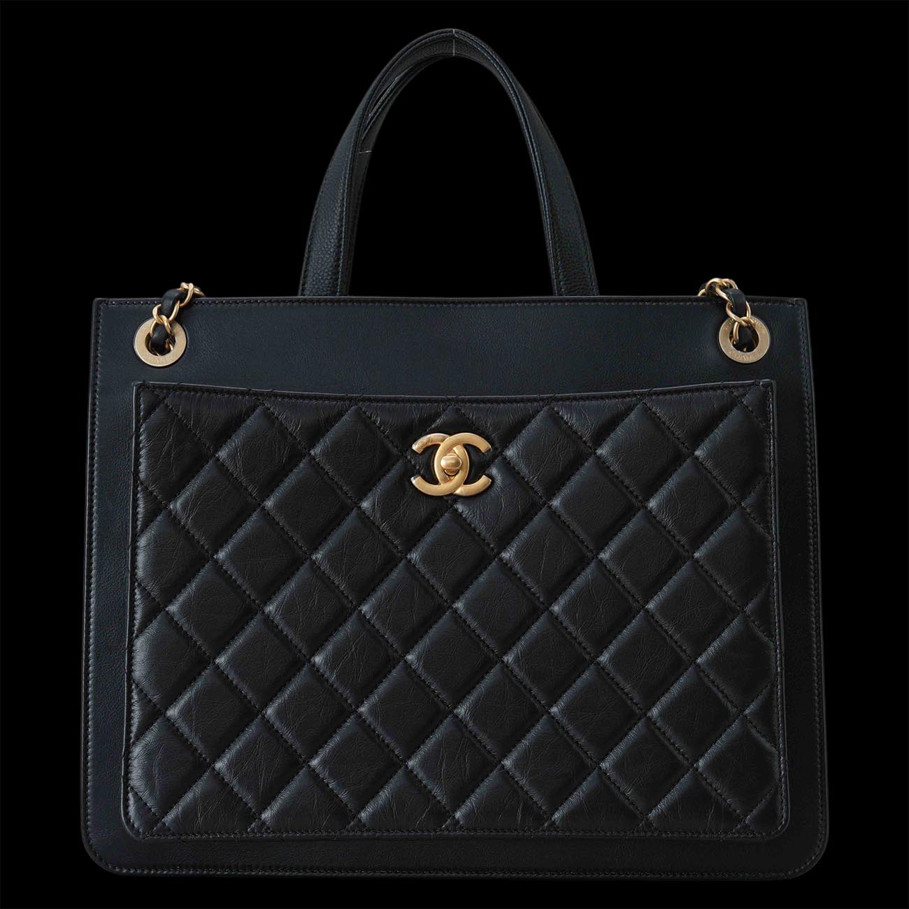 CHANEL(USED)샤넬 시즌 체인 토트겸 숄더백