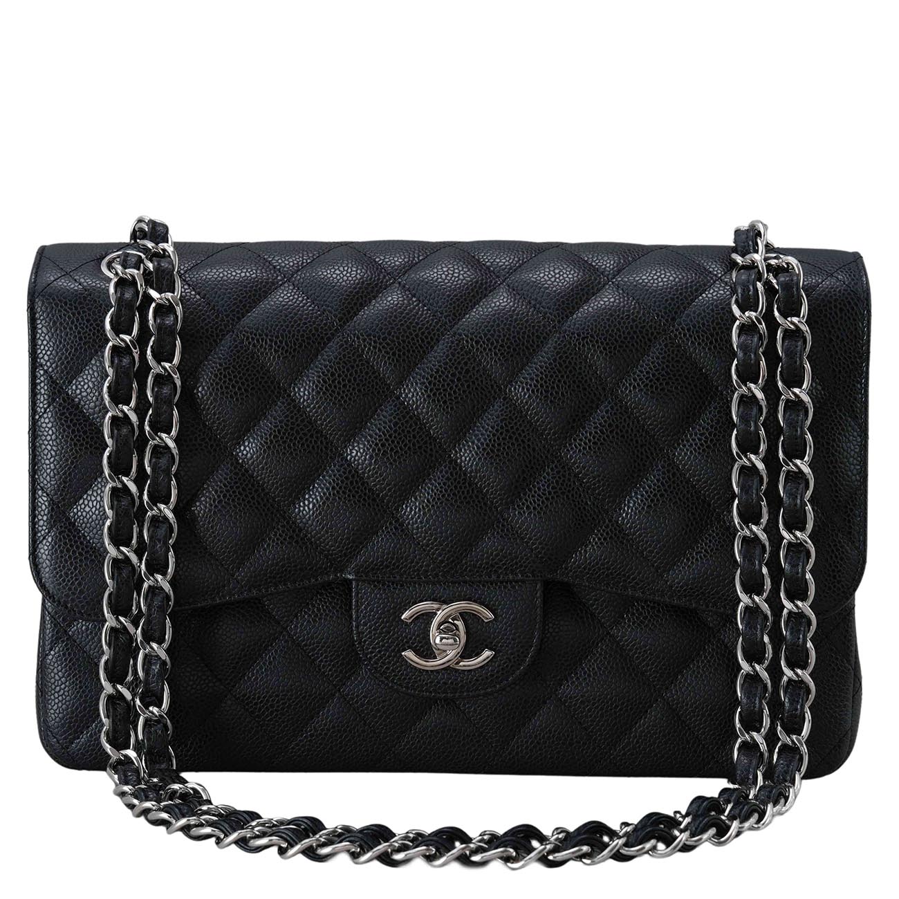 CHANEL(USED)샤넬 캐비어 클래식 점보 플랩백