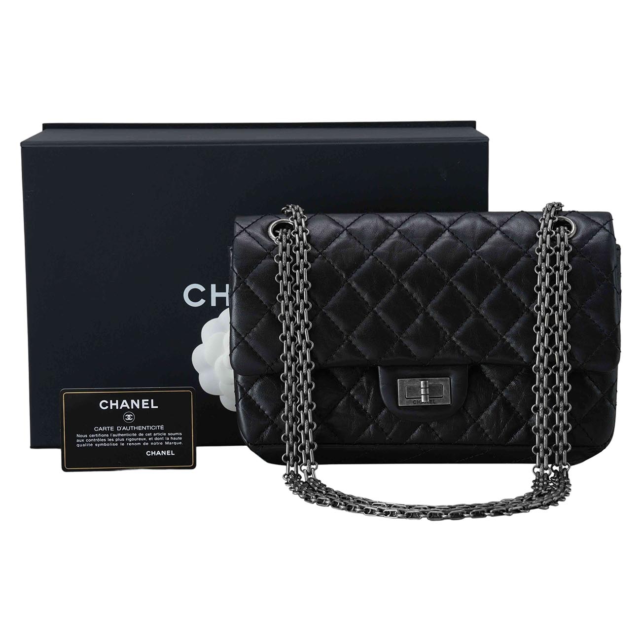 CHANEL(USED)샤넬 2.55 빈티지 미듐 플랩백