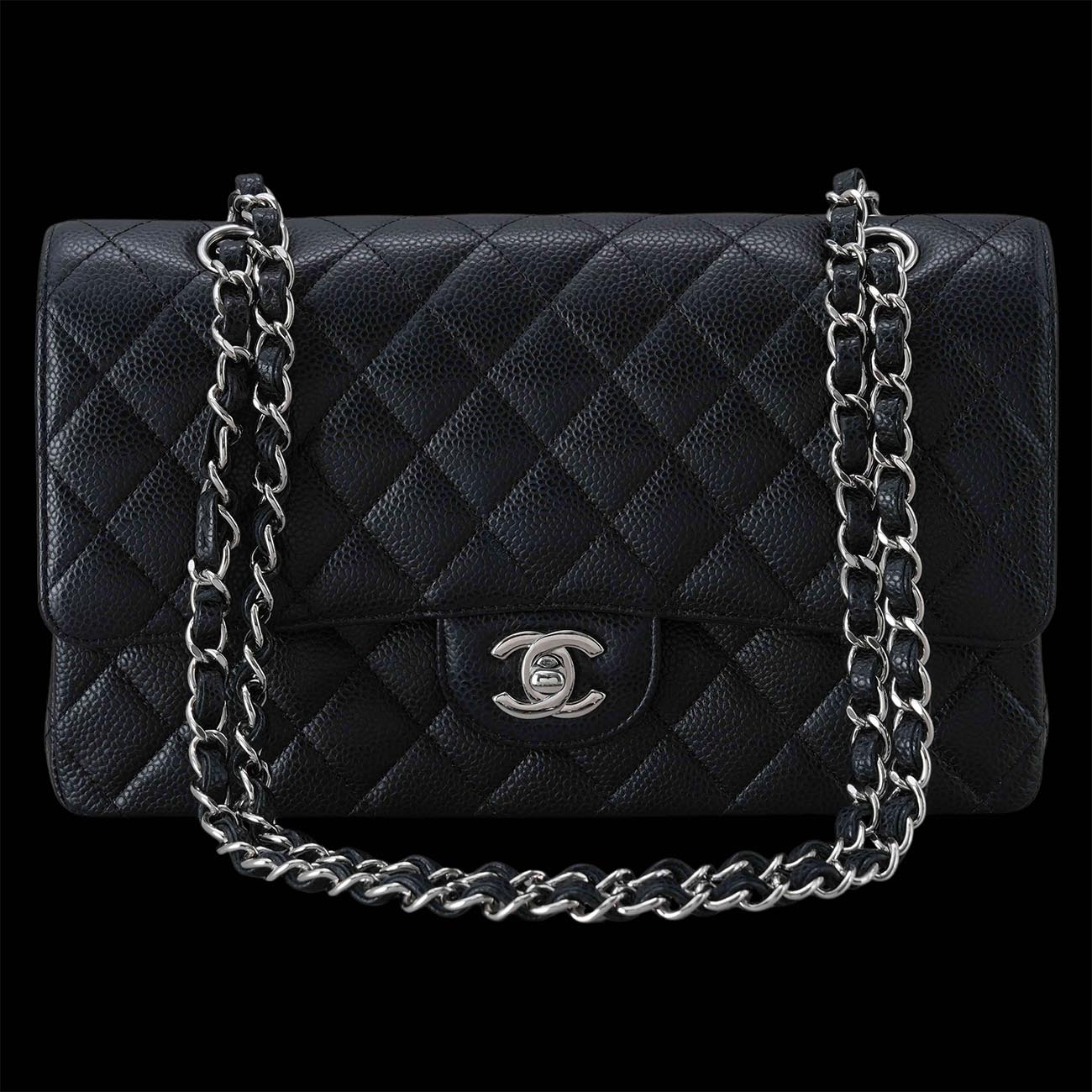 CHANEL(USED)샤넬 캐비어 클래식 미듐 플랩백