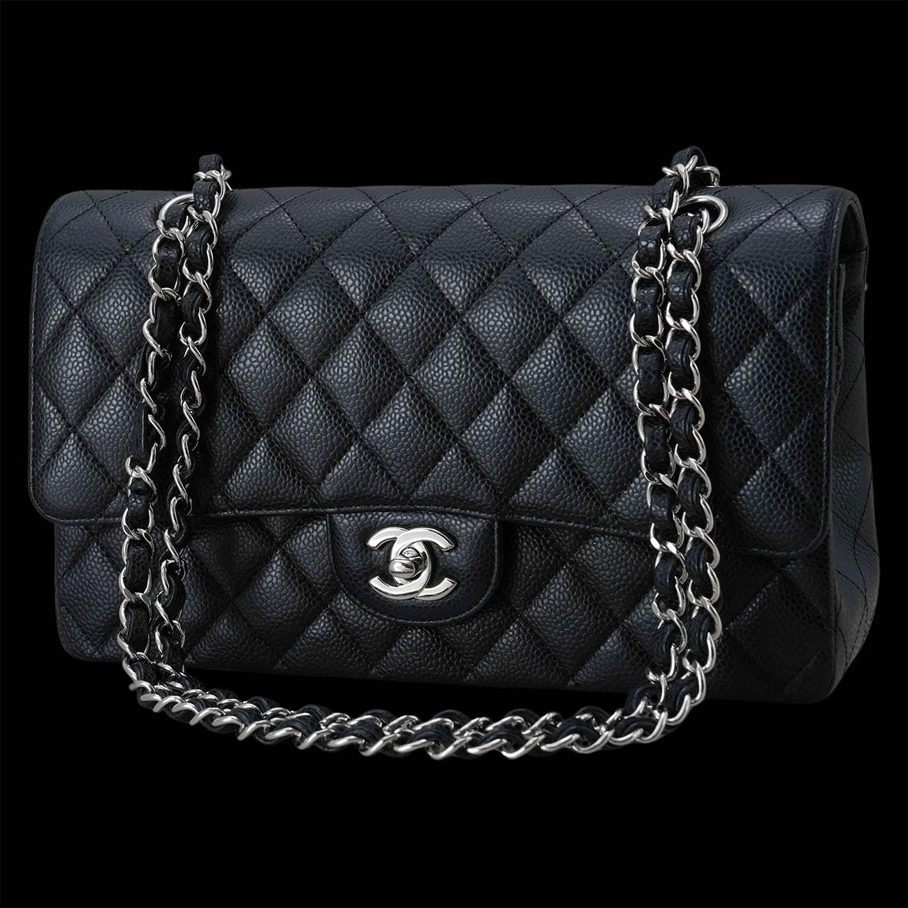 CHANEL(USED)샤넬 캐비어 클래식 미듐 플랩백