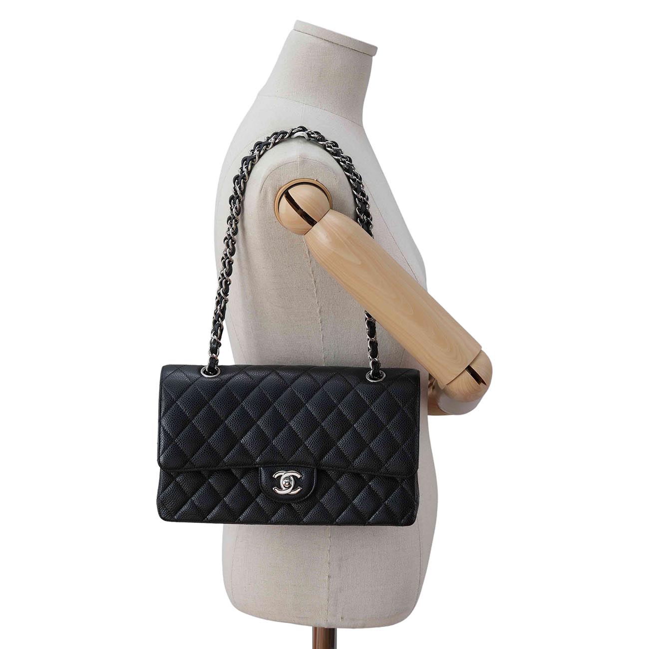 CHANEL(USED)샤넬 캐비어 클래식 미듐 플랩백
