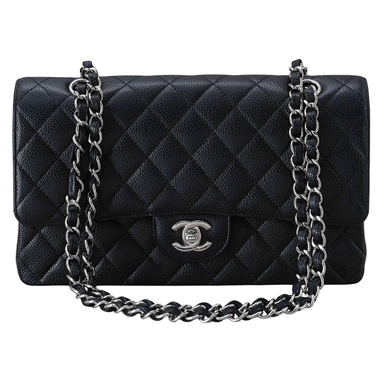 CHANEL(USED)샤넬 캐비어 클래식 미듐 플랩백