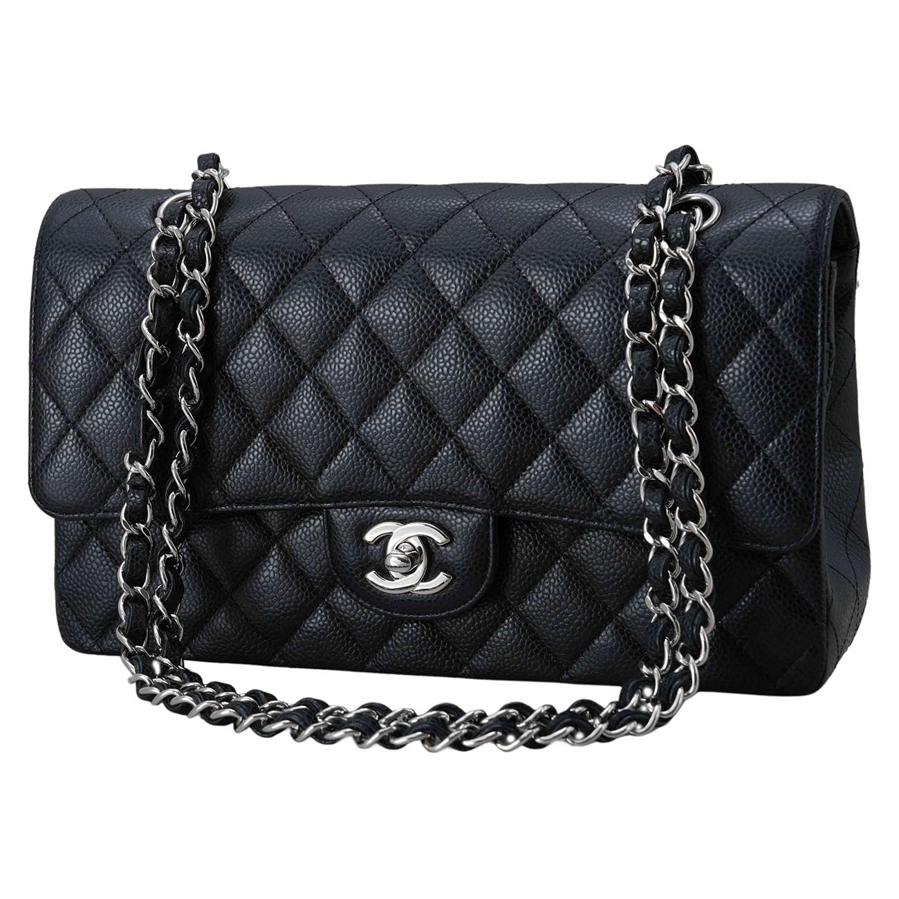 CHANEL(USED)샤넬 캐비어 클래식 미듐 플랩백