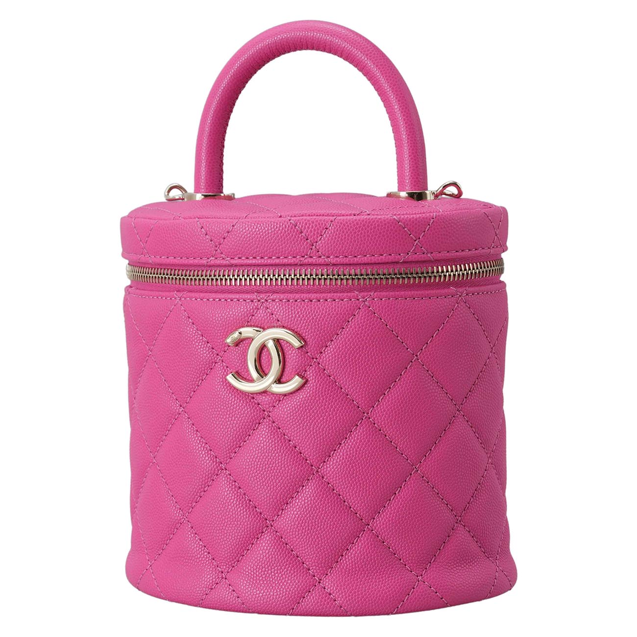 CHANEL(USED)샤넬 캐비어 코스매틱 베니티 탑핸들