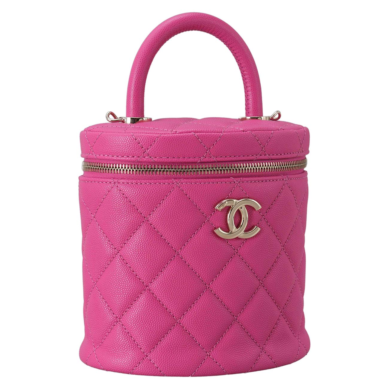 CHANEL(USED)샤넬 캐비어 코스매틱 베니티 탑핸들