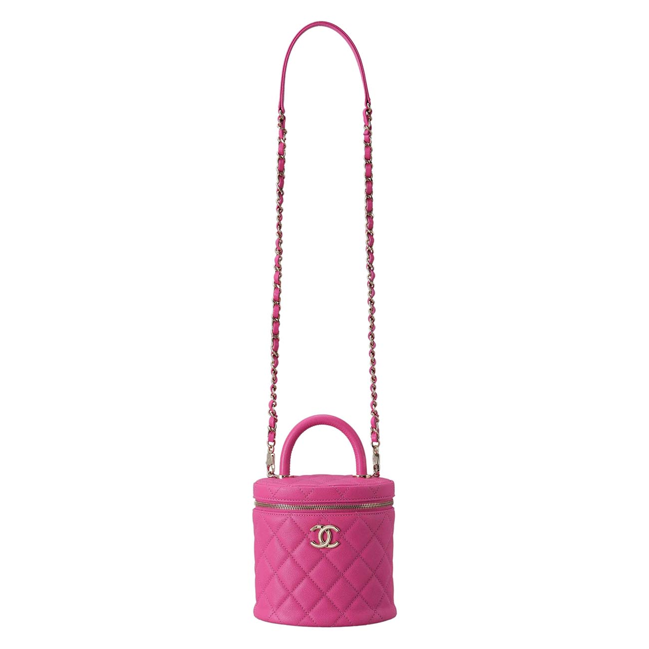 CHANEL(USED)샤넬 캐비어 코스매틱 베니티 탑핸들