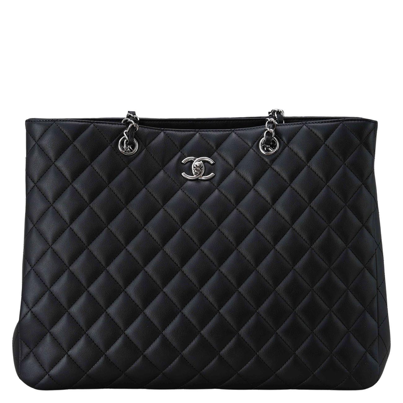 CHANEL(USED)샤넬 A91046 램스킨 타임리스 쇼퍼백